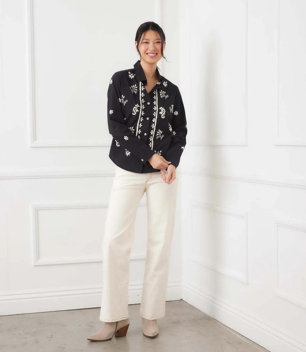 Long Sleeve Embroidered Shirt 4 Long Sleeve Embroidered Shirt - Image 2