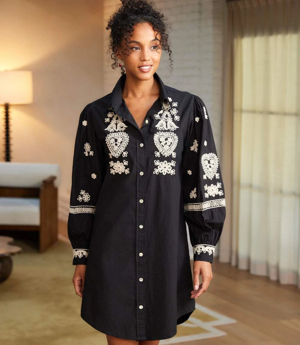 Blouson Sleeve Rope Stitch Shirtdress 3 Blouson Sleeve Rope Stitch Shirtdress