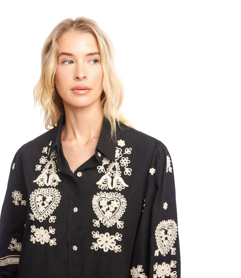 Blouson Sleeve Rope Stitch Shirtdress 10 Blouson Sleeve Rope Stitch Shirtdress - Image 8