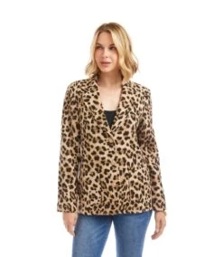 Animal Jacquard Blazer -Karen Kane Store 3L71400 LEO karenkane 2025 fall 00 2