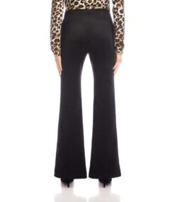 Faux Suede Front Slit Pants -Karen Kane Store 3L71511 BLK karenkane 2025 fall 00 5