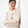 Embroidered Stars Sweater -Karen Kane Store 3L89129 OAT karenkane 2025 Fall 00 6