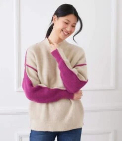 Colorblock Mock Neck Sweater 14 Colorblock Mock Neck Sweater -Karen Kane Store 3L89130 OMO karenkane 2025 fall 00 4