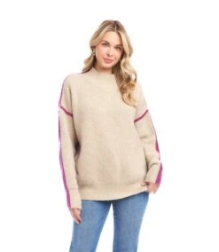 Colorblock Mock Neck Sweater 16 Colorblock Mock Neck Sweater -Karen Kane Store 3L89130 OMO karenkane 2025 fall 00 6