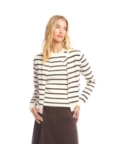 Stripe Cardigan Sweater -Karen Kane Store 3L89135 CRE karenkane 2025 fall 00 4