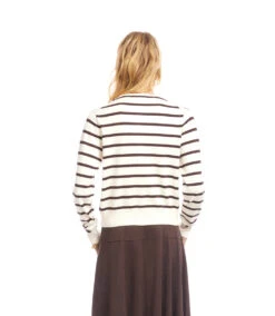 Stripe Cardigan Sweater -Karen Kane Store 3L89135 CRE karenkane 2025 fall 00 7