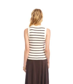 Ribbed Stripe Sweater Tank -Karen Kane Store 3L89136 CRE karenkane 2025 fall 00 5