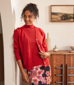 V-Neck Cardigan Sweater -Karen Kane Store 3L89144 TOM karenkane 2025 fall 00 2