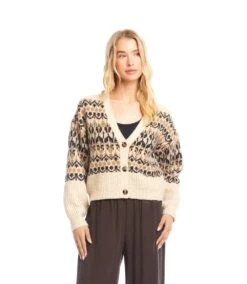 Jacquard Cardigan Sweater -Karen Kane Store 3L89145 karenkane 2025 fall 00 5