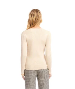 Ribbed V-Neck Sweater -Karen Kane Store 3L89169 ACR karenkane 2025 fall 00 3