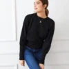Dolman Sleeve Sweater -Karen Kane Store 3L89170 BLK 2463 2