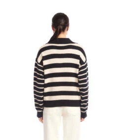 Stripe Polo Sweater -Karen Kane Store 3L89974 BEC karenkane 2025 fall 00 5