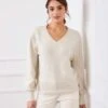 Sequin V-Neck Sweater -Karen Kane Store 3L89982 SAN karenkane 2025 fall 00 4