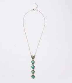 Kingman Turquoise Heart Necklace -Karen Kane Store 46076825 E3EA 488B A86B A34FA921A496