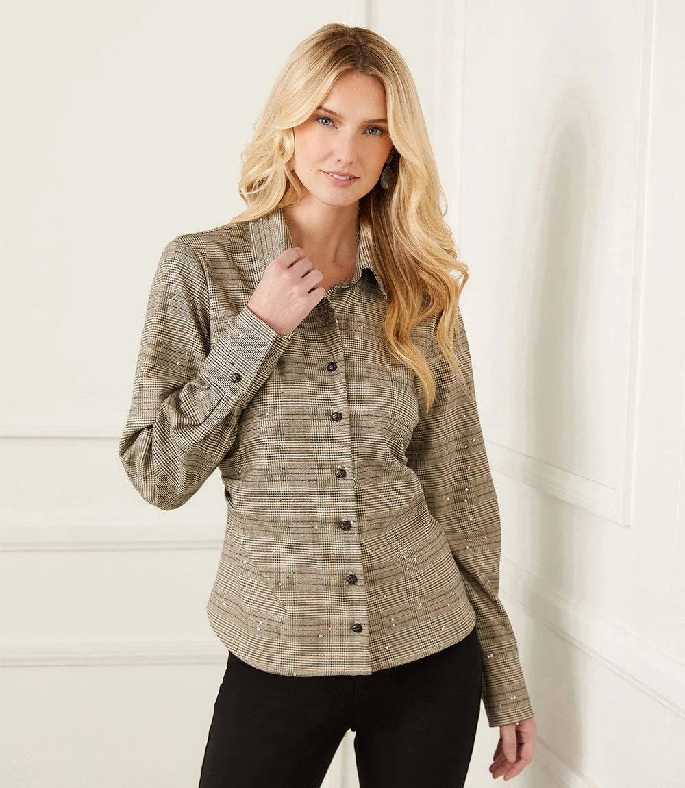 Sequin Side-Pleat Shirt 3 Sequin Side-Pleat Shirt