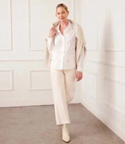 Embellished Button Up Shirt -Karen Kane Store 4L51009 OWH karenkane 2024 winter 00