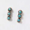 Turquoise Triple Dangle Earrings
