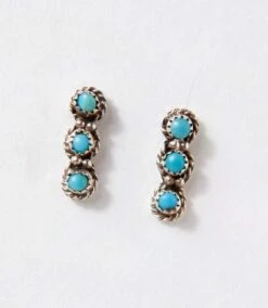 Turquoise Triple Dangle Earrings