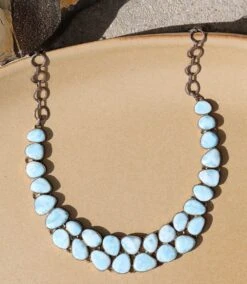 Larimar Station Necklace -Karen Kane Store 5EDEA885 D5BE 46B4 BF76 9DEE9E9E681B