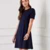 Short Sleeve A-Line Dress -Karen Kane Store 696A3864 7B2B 479A 8950 F0EA400D4E7D