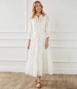 Embroidered Tiered Dress -Karen Kane Store 696B9928 120E 470E 9B72 3EFD4E7106B4