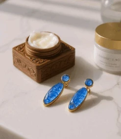 Lapis Crystal Earrings -Karen Kane Store 698E3E97 B68D 48DB 81A1 F06128B3C80A