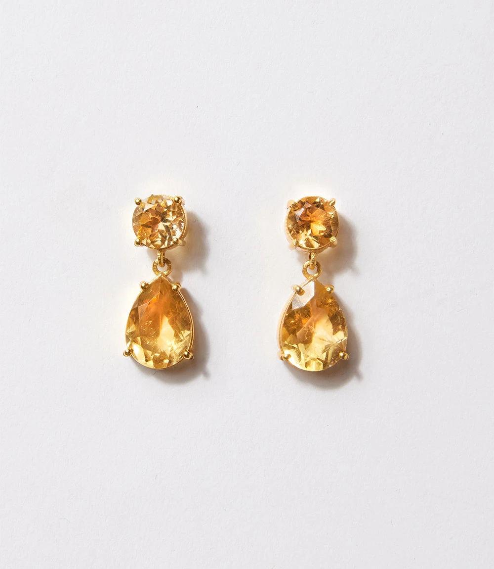 Citrine Gem Earrings 4 Citrine Gem Earrings - Image 2