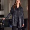Sequin Duster -Karen Kane Store 72EDC409 AB0B 4AD6 B60D 477DD63B8502
