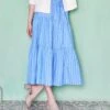 Stripe Tiered Midi Skirt 1 Stripe Tiered Midi Skirt -Karen Kane Store 733608A7 C5F4 43BE 9C30 97BA460847E6