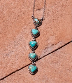 Kingman Turquoise Heart Necklace