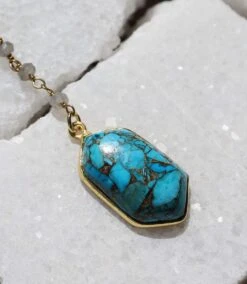 Beaded Turquoise Pendant Necklace -Karen Kane Store 77A4D2BE E156 469C B031 D81BDE0F0FF0