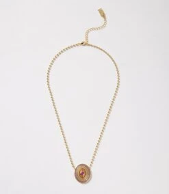 Gemstone Disc Necklace -Karen Kane Store 9DEB0886 F0D8 410F AE78 BDD6FA41688A