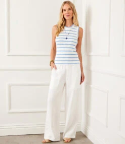 Stripe Ribbed Sweater Tank -Karen Kane Store A1842395 C5A1 4FA0 AEAC 779A77251967