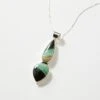 Opalized Petrified Wood Pendant Necklace