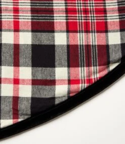 Reversible Plaid & Leopard Christmas Tree Skirt -Karen Kane Store B139C386 610A 4A4D 8B96 6C58FC6C4A0E