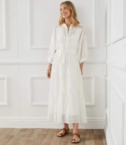 Embroidered Tiered Dress -Karen Kane Store B4612814 6351 462B B98E 7F235D1F465C