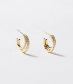 Twin Huggie Earrings