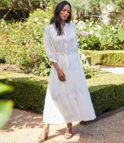 Embroidered Tiered Dress -Karen Kane Store E03ABCFC C137 4E7A 8FA6 5A5F7428770C