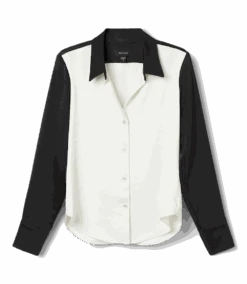 Long Sleeve Satin Colorblock Shirt 18 Long Sleeve Satin Colorblock Shirt -Karen Kane Store E13C3A40 8E8C 4343 9763 003B74B9C228