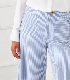 Stripe Cropped Pants -Karen Kane Store E1653422 B002 4536 A4D4 977E15F79C73