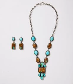 Sonoran Mountain And Boulder Turquoise Necklace & Earring Set -Karen Kane Store E6C5D1C0 FA92 405E A0E7 C95430A22AD9