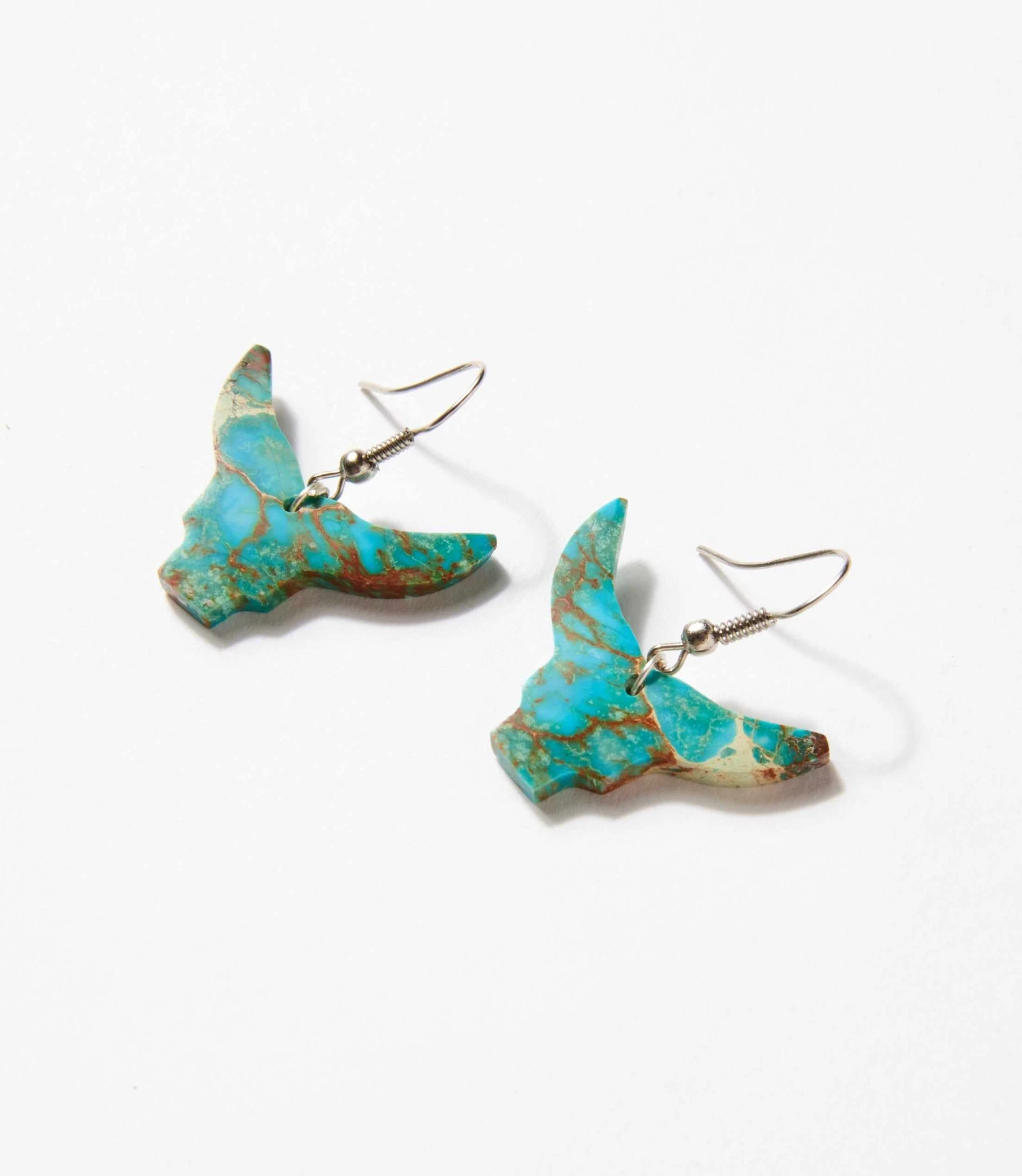 Longhorn Turquoise Earrings 4 Longhorn Turquoise Earrings - Image 2