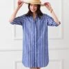 Roll Tab Stripe Shirtdress 1 Roll Tab Stripe Shirtdress -Karen Kane Store E89BB865 0156 4F61 B559 5551380E8838
