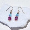 Ruby And Blue Glass Earrings -Karen Kane Store ED84BD1A 1293 42CF 9B92 08555745CF33