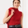 Ribbed Turtleneck Sweater Tank -Karen Kane Store F2158B69 4FE0 4022 B28E B3DF4603A70A