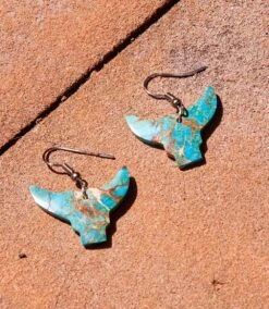 Longhorn Turquoise Earrings 11 Longhorn Turquoise Earrings -Karen Kane Store FC102086 F37E 444F 8C34 3DA4D1614BF6
