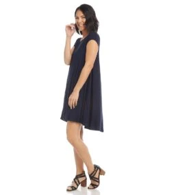 Maggie Trapeze Dress -Karen Kane Store L13343 NAV 1008 a87236d4 4e2f 45e7 8145 495c83a712c4