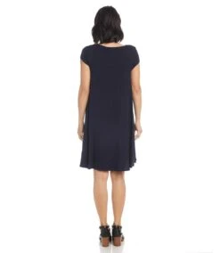 Maggie Trapeze Dress -Karen Kane Store L13343 NAV 1010 14685a81 f263 400f 82ec d38aac47dd5f
