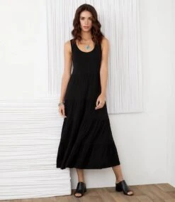 Tiered Midi Dress -Karen Kane Store L13433 black 006 81a55122 9cb5 479e 8dfc c88e379c4352