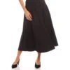 Midi Circle Skirt -Karen Kane Store L51100 BLK karenkane 2025 Spring 00 1